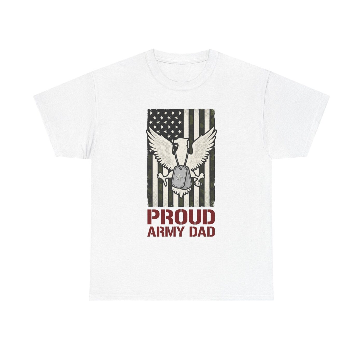 Proud Foundation Army Dad Flag & Tags — lifestyle photo