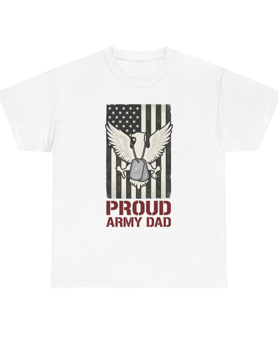 Proud Foundation Army Dad Flag & Tags — lifestyle photo