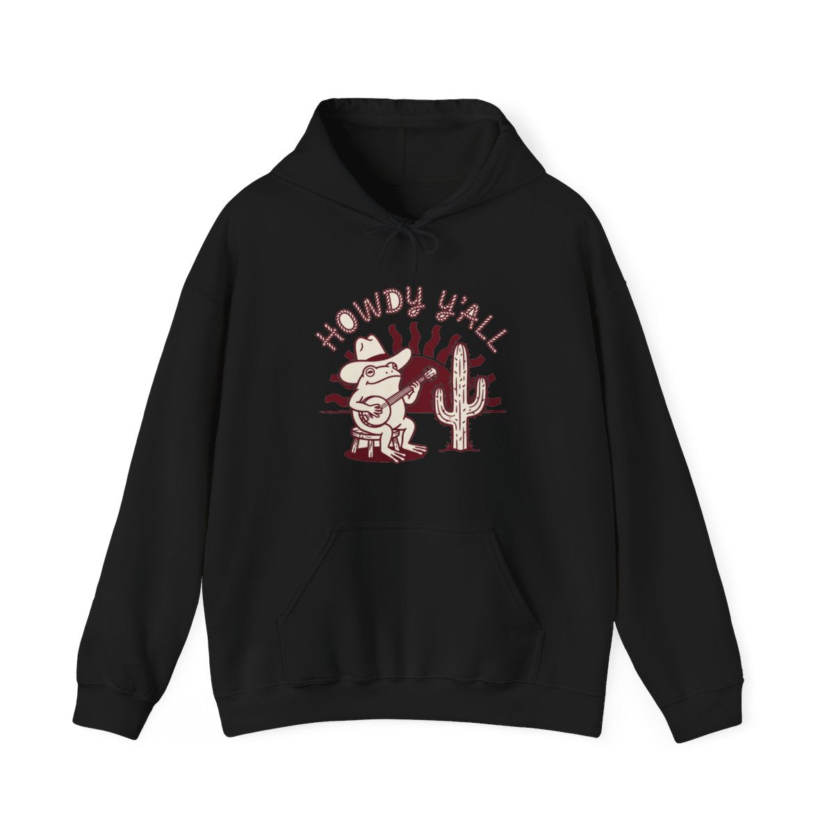 Amphibian Outlaw Banjo Serenade Hoodie — lifestyle photo