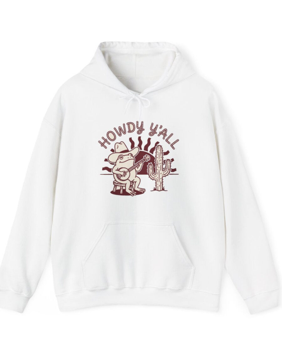 Amphibian Outlaw Banjo Serenade Hoodie — lifestyle photo