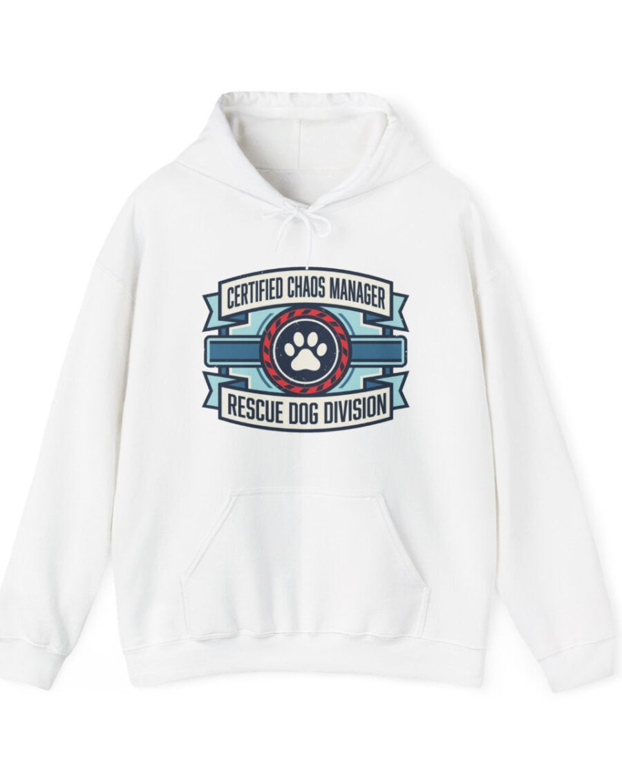 Certified Chaos Manager Dept Stamp Hoodie — lifestyle photo
