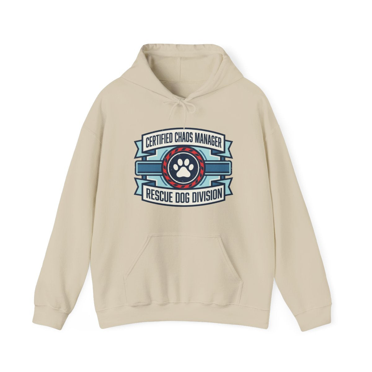Certified Chaos Manager Dept Stamp Hoodie — lifestyle photo