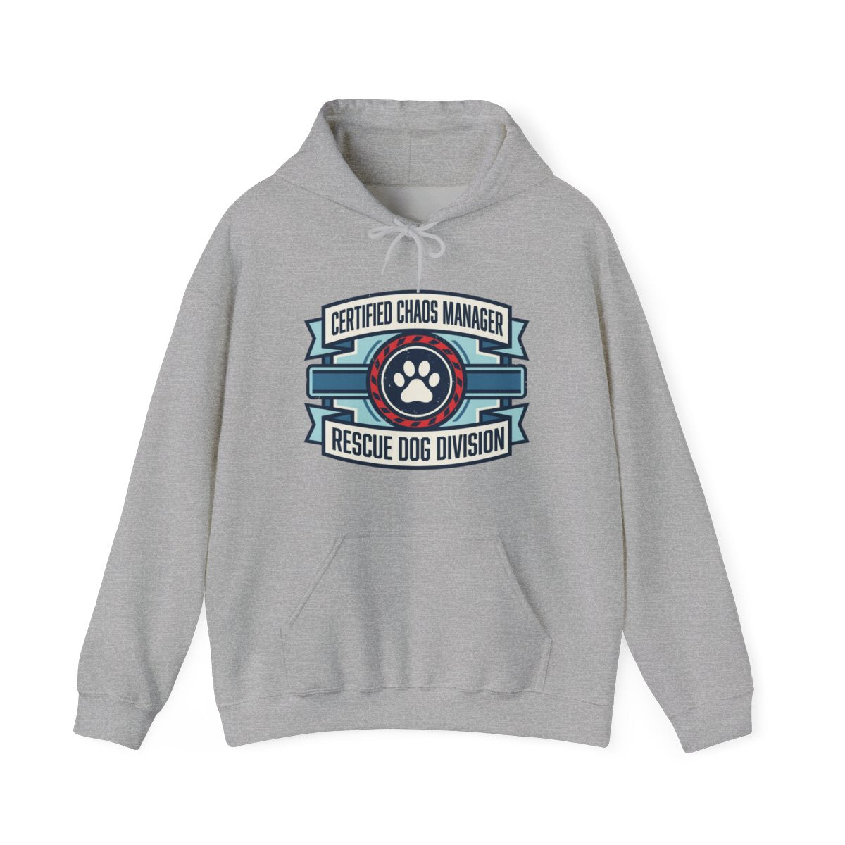 Certified Chaos Manager Dept Stamp Hoodie — lifestyle photo