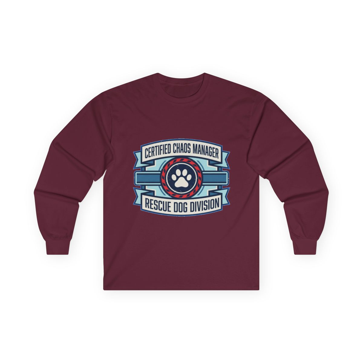 Certified Chaos Manager Dept Stamp Long Sleeve — lifestyle photo