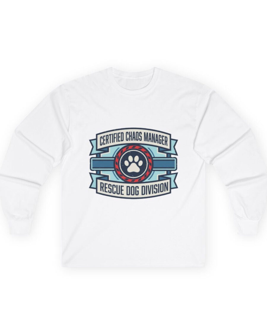 Certified Chaos Manager Dept Stamp Long Sleeve — lifestyle photo