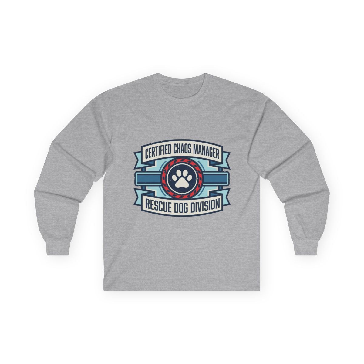 Certified Chaos Manager Dept Stamp Long Sleeve — lifestyle photo