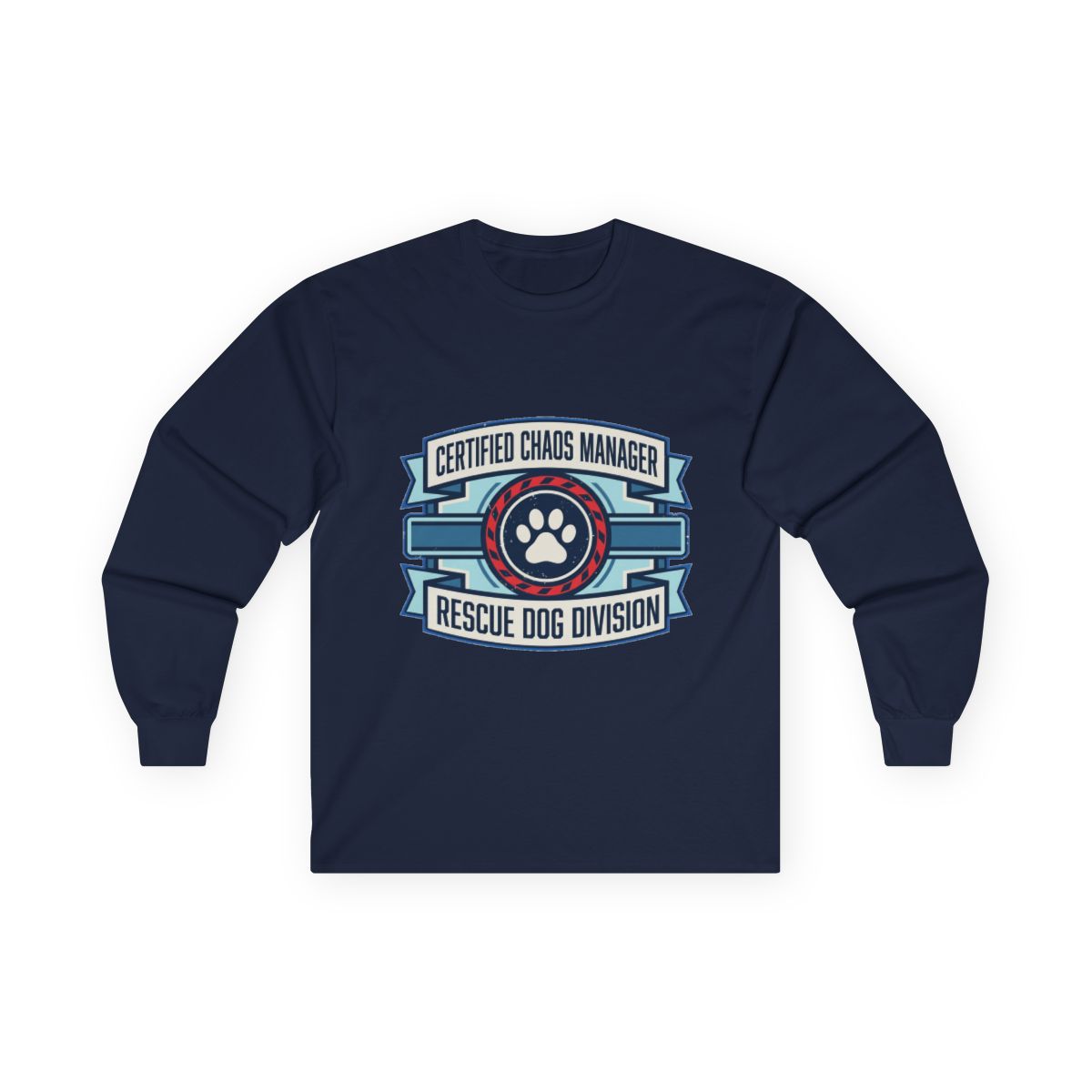 Certified Chaos Manager Dept Stamp Long Sleeve — lifestyle photo