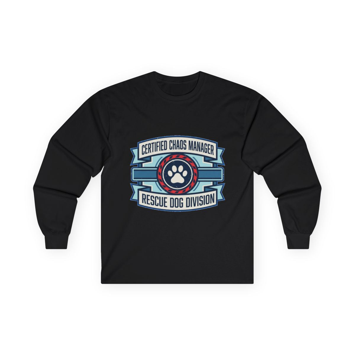 Certified Chaos Manager Dept Stamp Long Sleeve — lifestyle photo