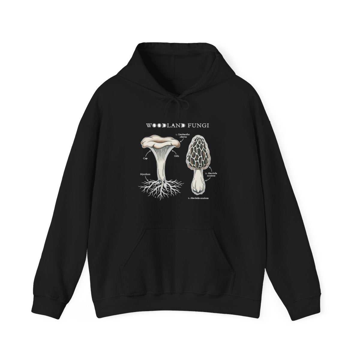 Forager's Guide To Woodland Fungi Hoodie — lifestyle photo