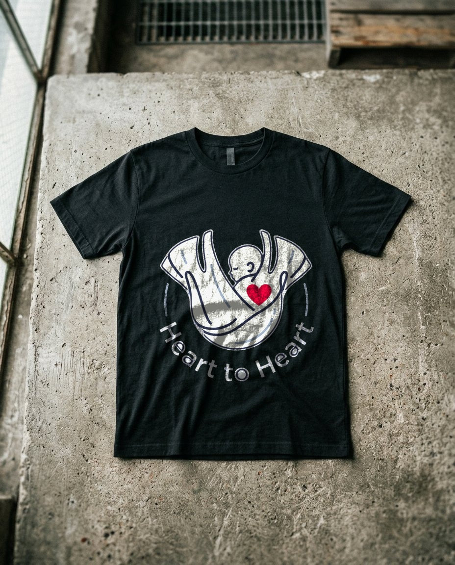 Heart To Heart Continuous Line Silhouette — lifestyle photo