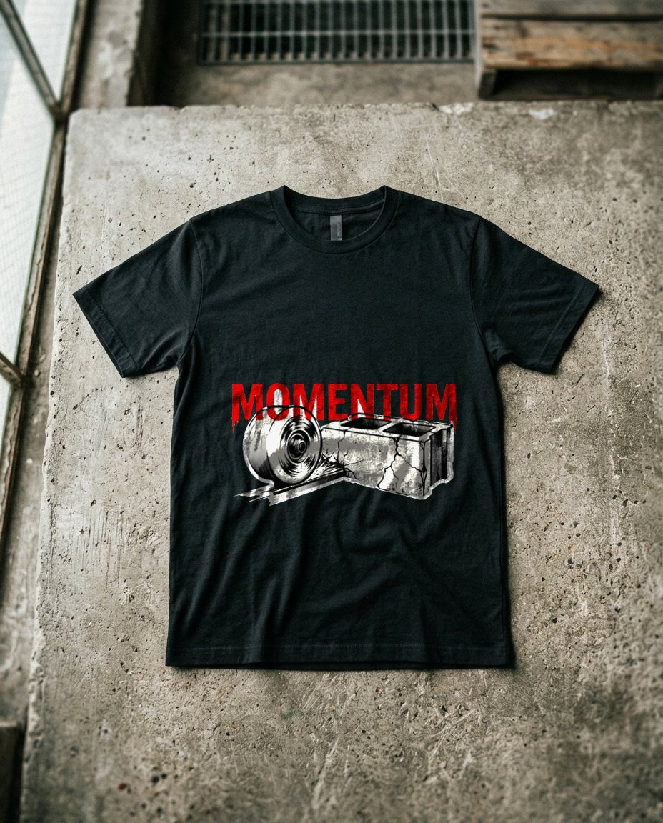 Shattered Concrete Gothic Sleeve Tee — lifestyle photo