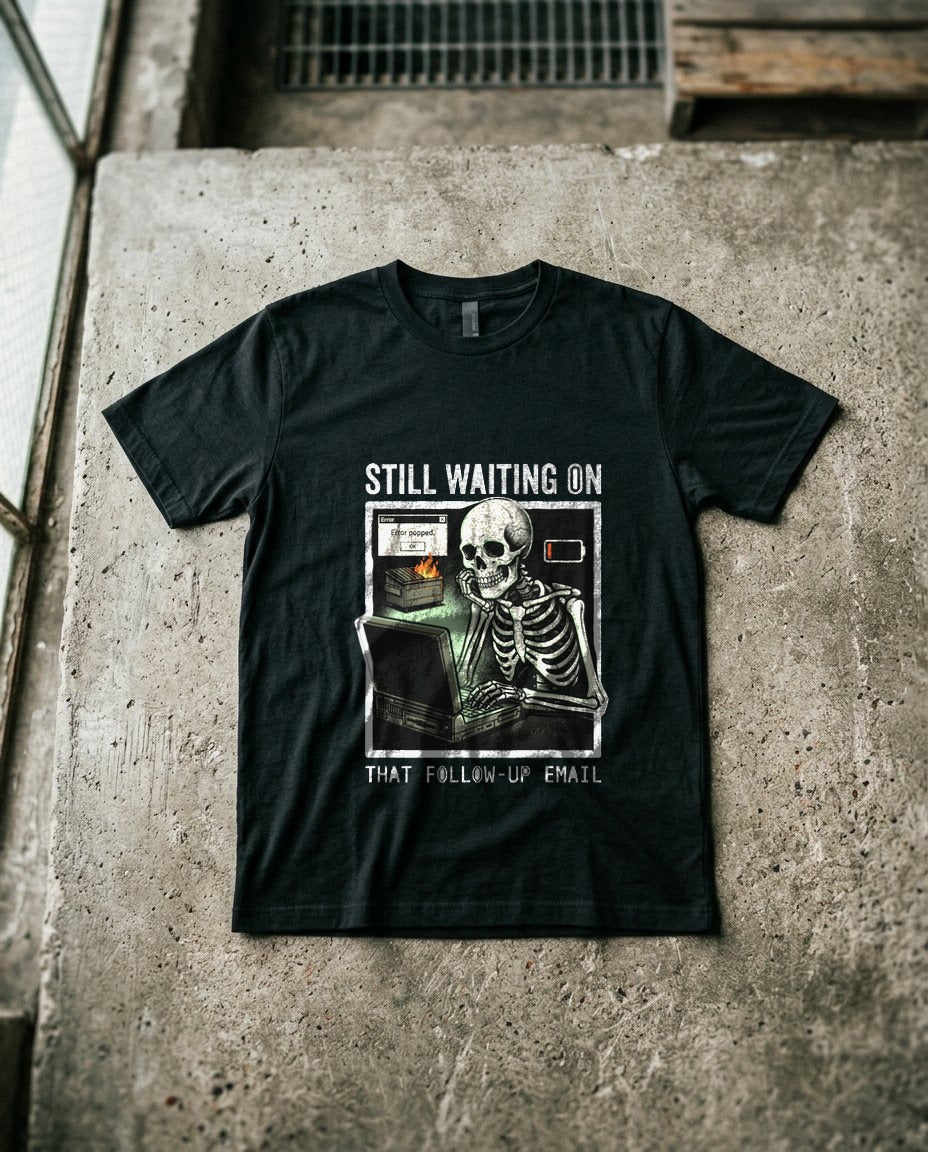 Eternally Pending Skeleton Worker — lifestyle photo