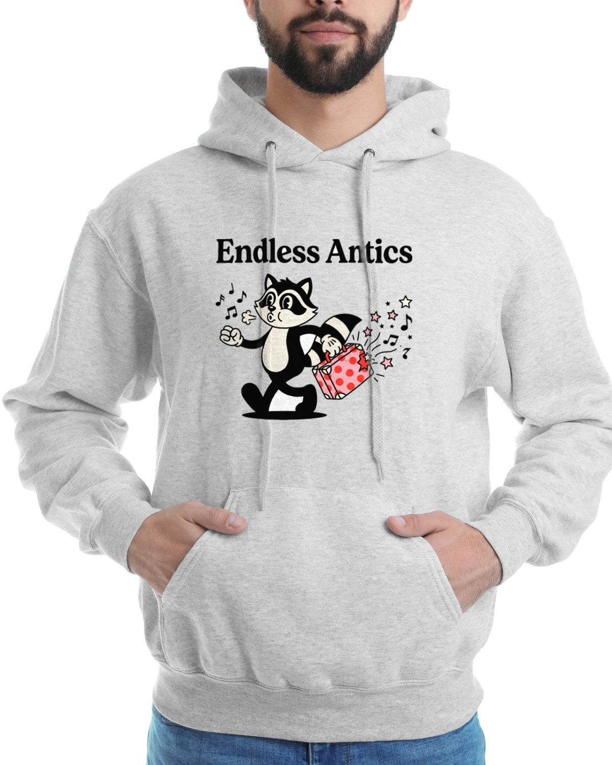 Rubber Hose Mystery Box Cat Hoodie — lifestyle photo