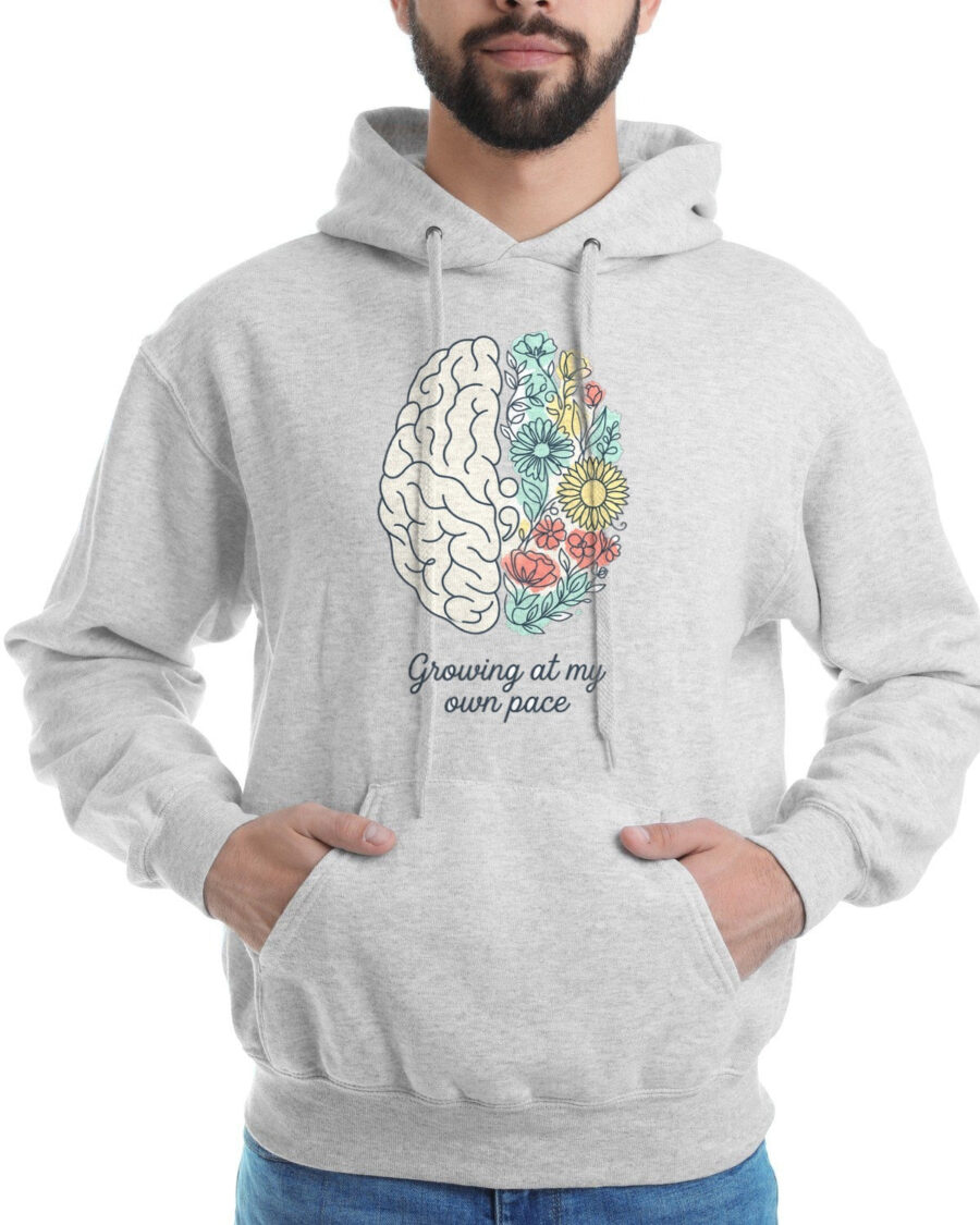 Blooming Minds Mental Growth Hoodie — lifestyle photo
