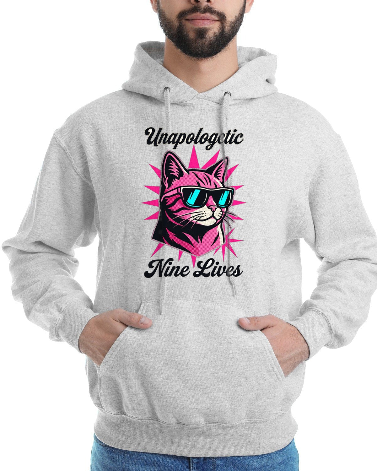 Y2K Pop Icon Rebel Feline Hoodie — lifestyle photo