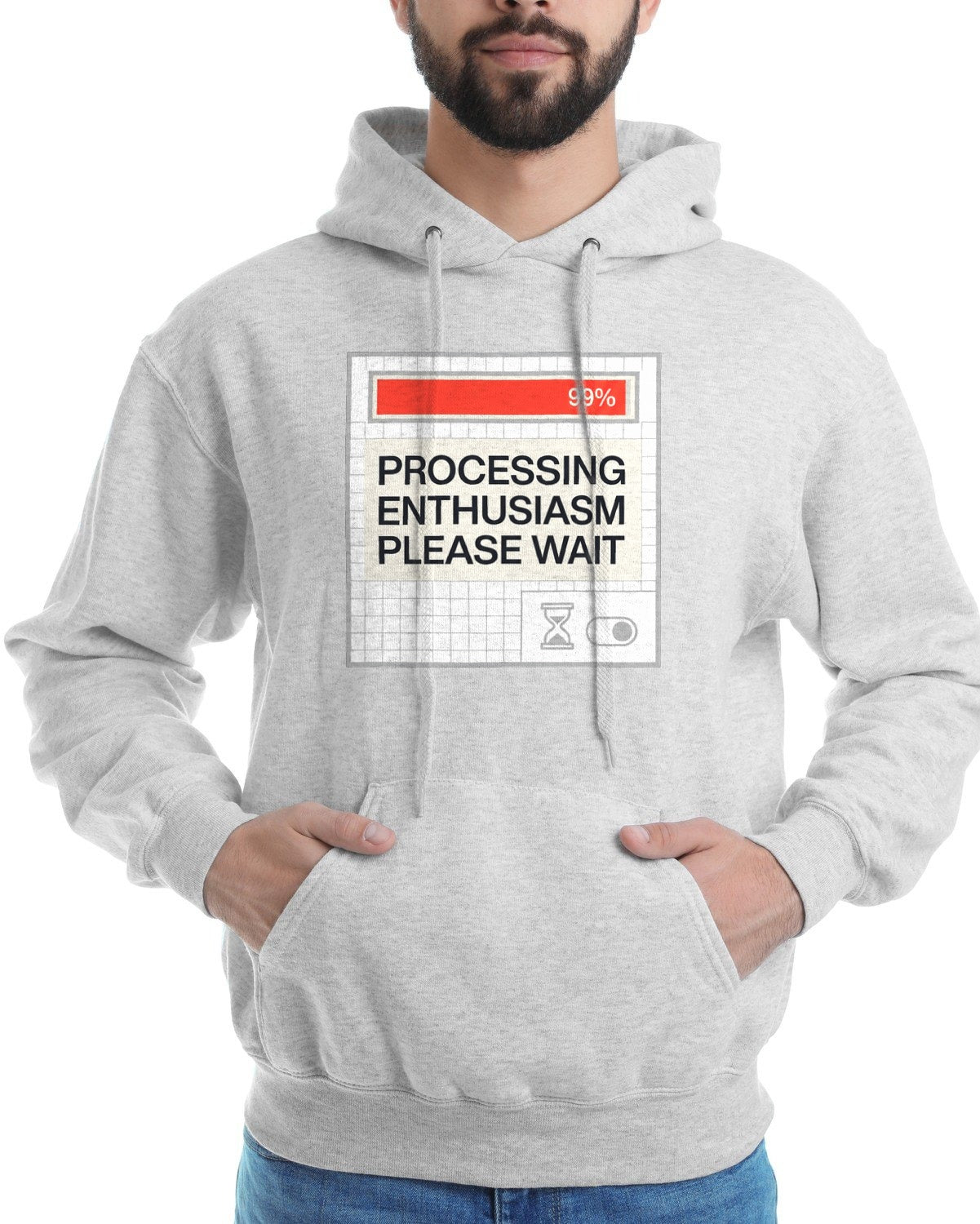 Processing Enthusiasm Loading Bar Hoodie — lifestyle photo