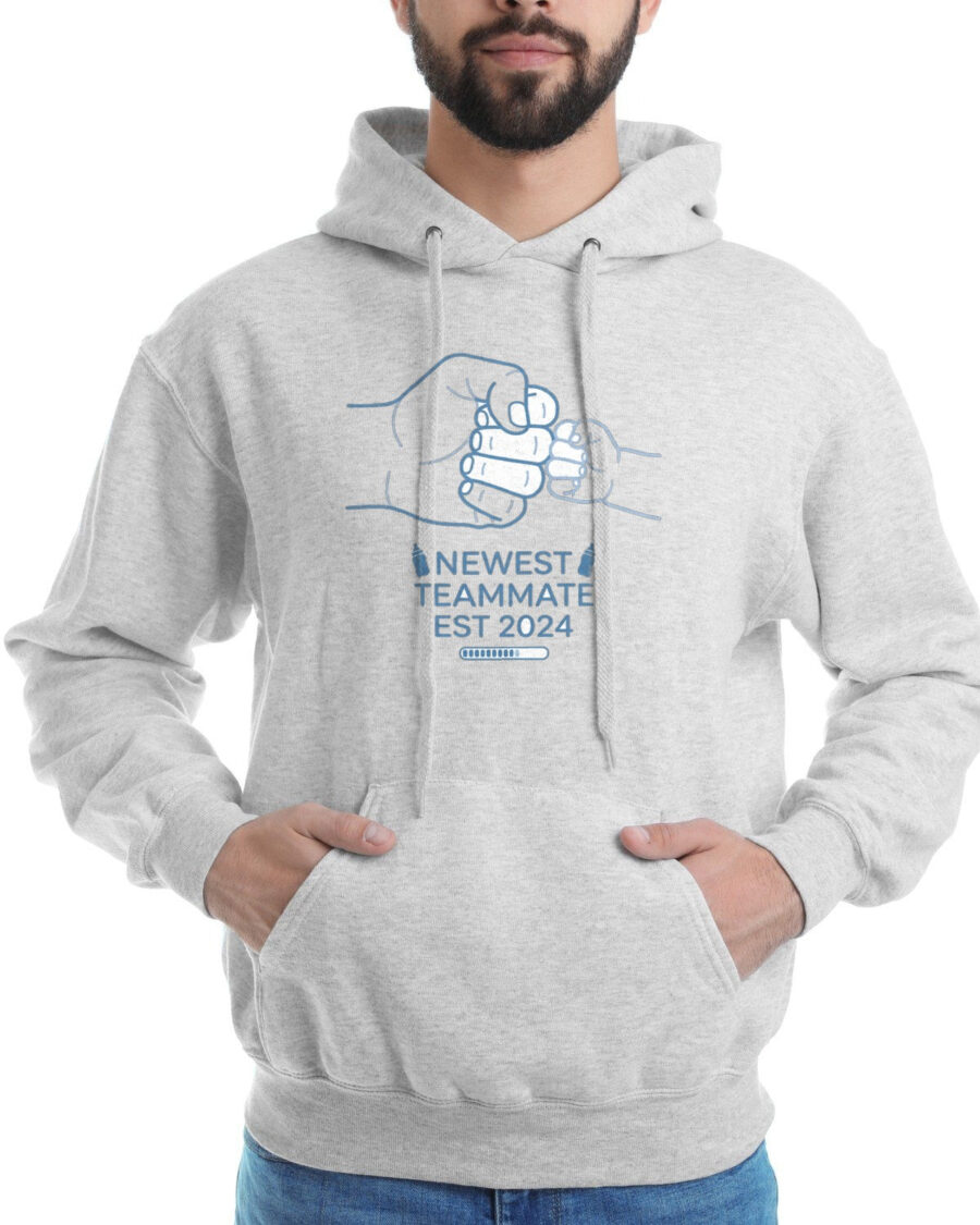 Tiny Teammate Fist Bump Est Year Hoodie — lifestyle photo