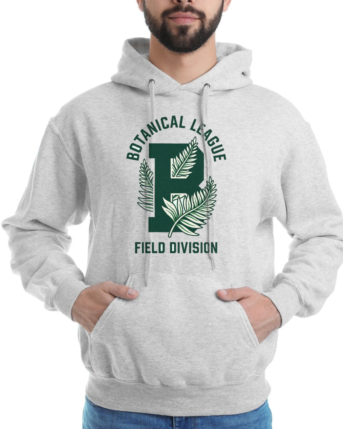 Botanical League Varsity Fern Tee Hoodie — lifestyle photo