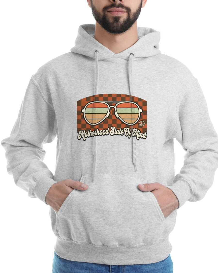 Cool Mom Era Sunset Aviators Hoodie — lifestyle photo