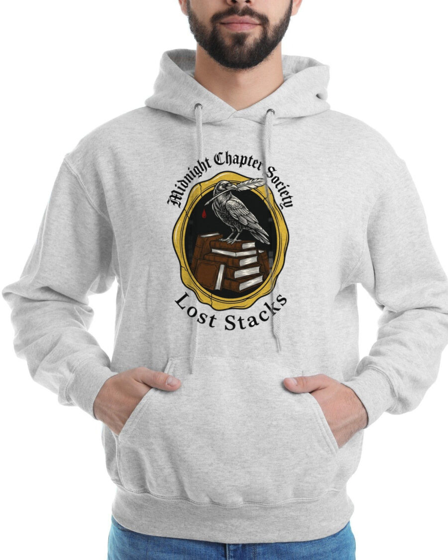 Midnight Chapter Raven Society Hoodie — lifestyle photo