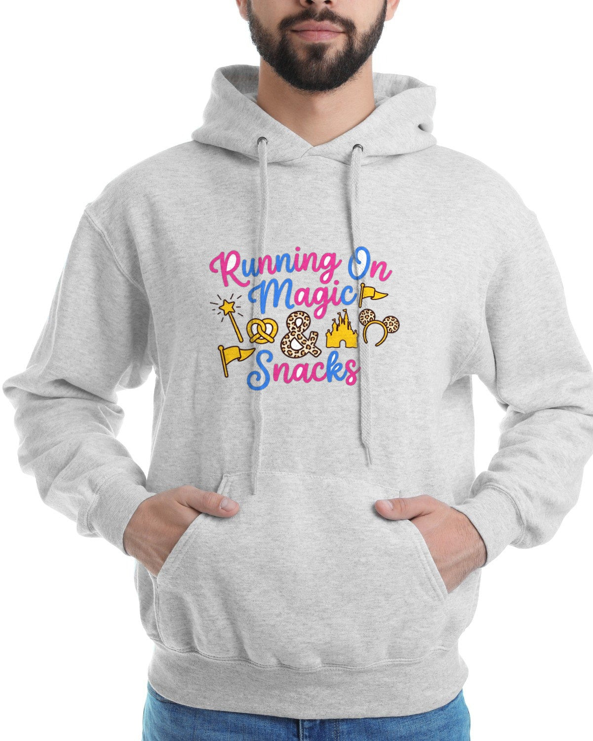 Running On Magic And Theme Park Snacks Hoodie — lifestyle photo