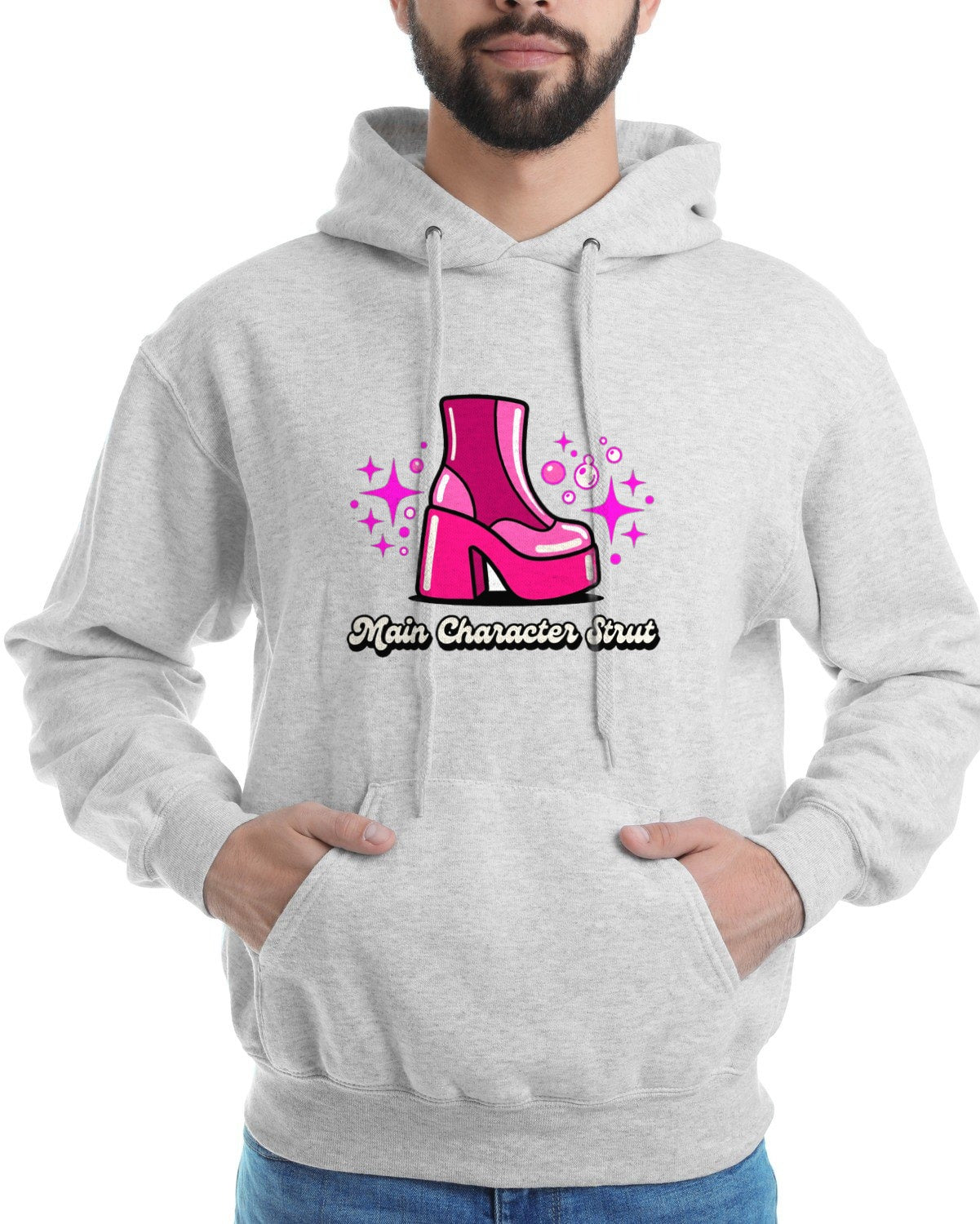 Main Character Platform Boot Stomp Hoodie — lifestyle photo