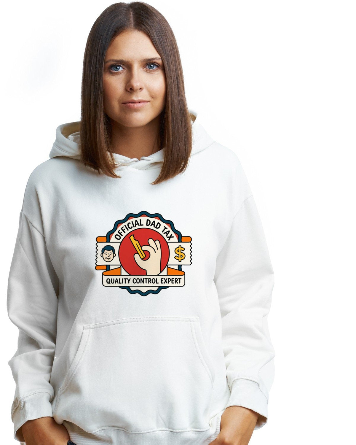 Official Dad Tax Quality Control Hoodie — lifestyle photo