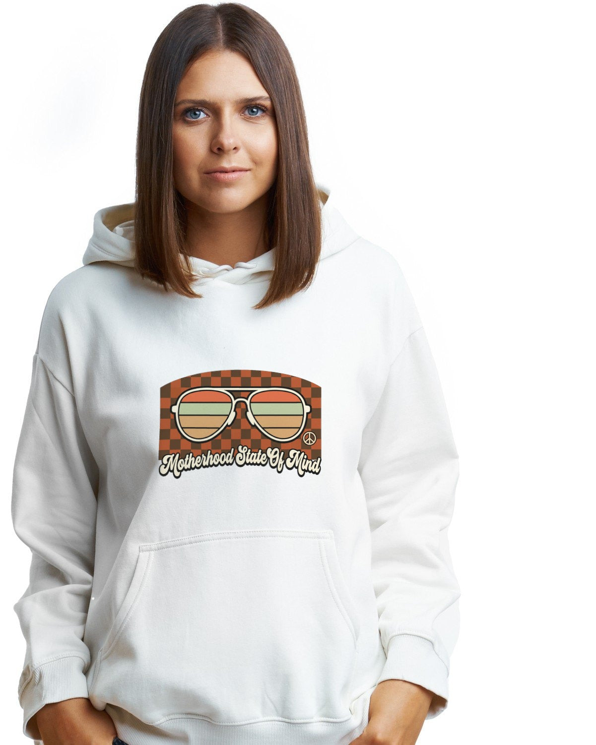 Cool Mom Era Sunset Aviators Hoodie — lifestyle photo