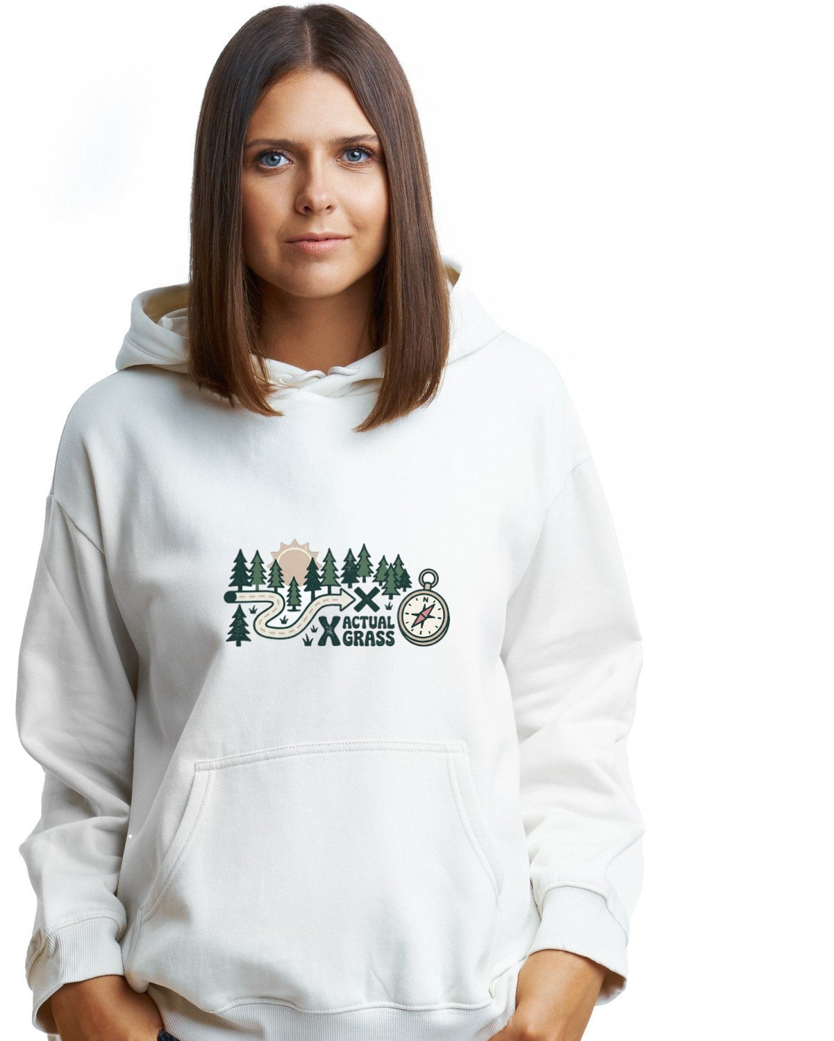 The Great Grass Touching Expedition Hoodie — lifestyle photo