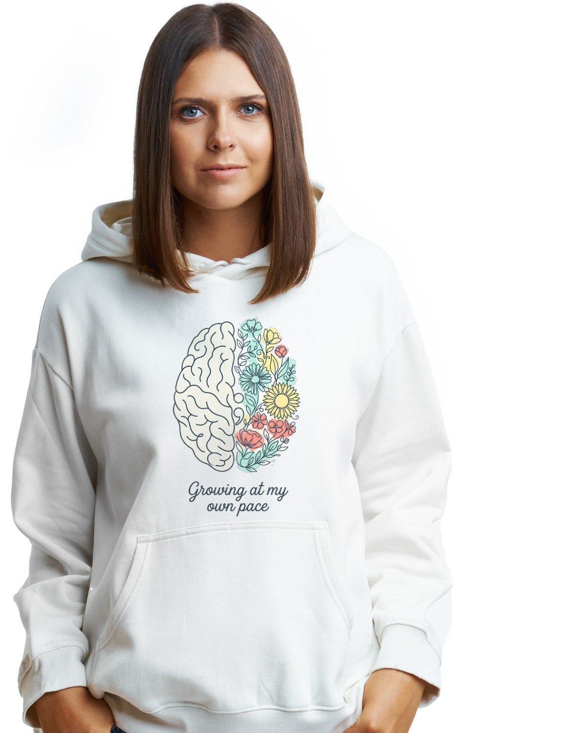 Blooming Minds Mental Growth Hoodie — lifestyle photo