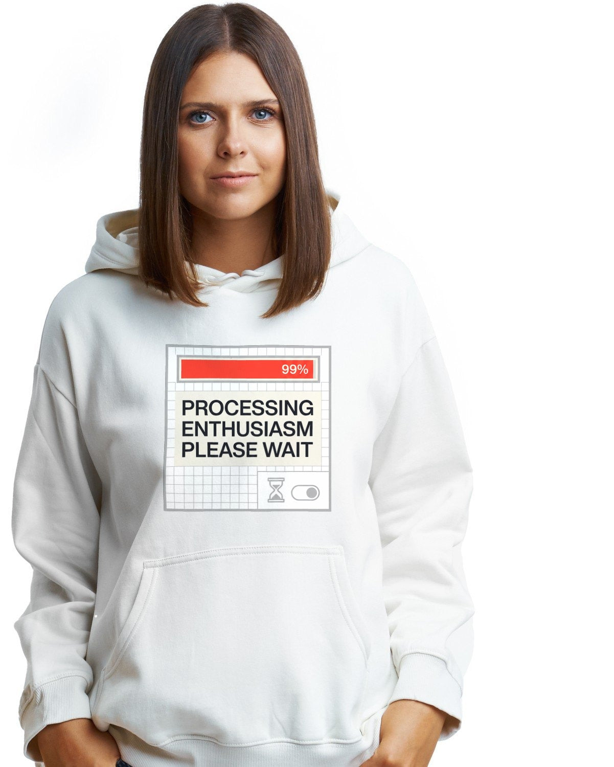 Processing Enthusiasm Loading Bar Hoodie — lifestyle photo