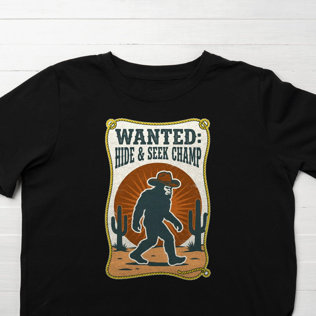 Wanted: Hide And Seek Champion Kids Tee — lifestyle photo