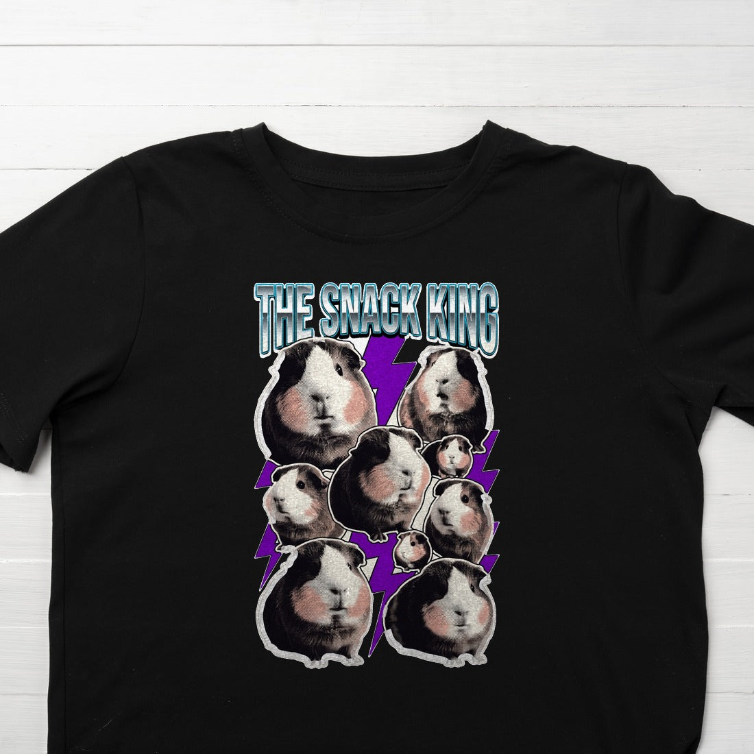 Heavyweight Snacker Guinea Pig Bootleg Kids Tee — lifestyle photo