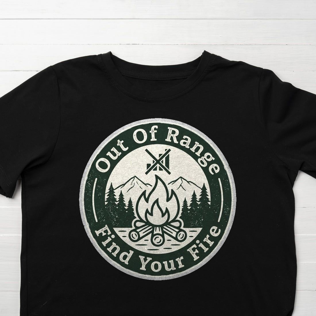 Out Of Range Outdoor Society Kids Tee — lifestyle photo