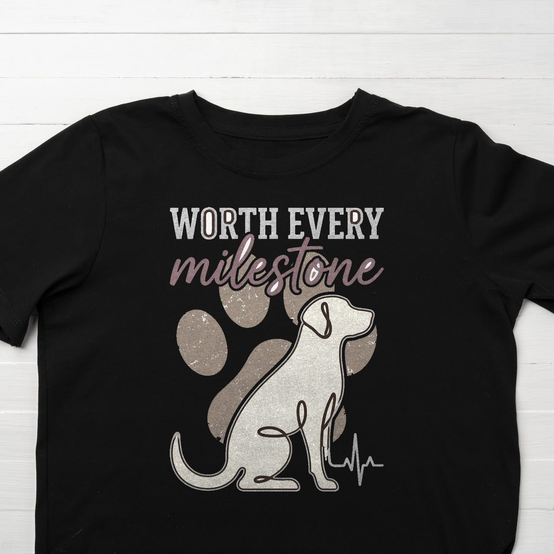 Worth Every Milestone Rescue Tee Kids Tee — lifestyle photo