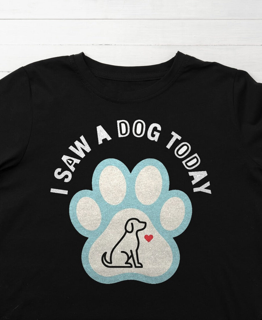 Paw Print Badge Joy Sighting Kids Tee — lifestyle photo