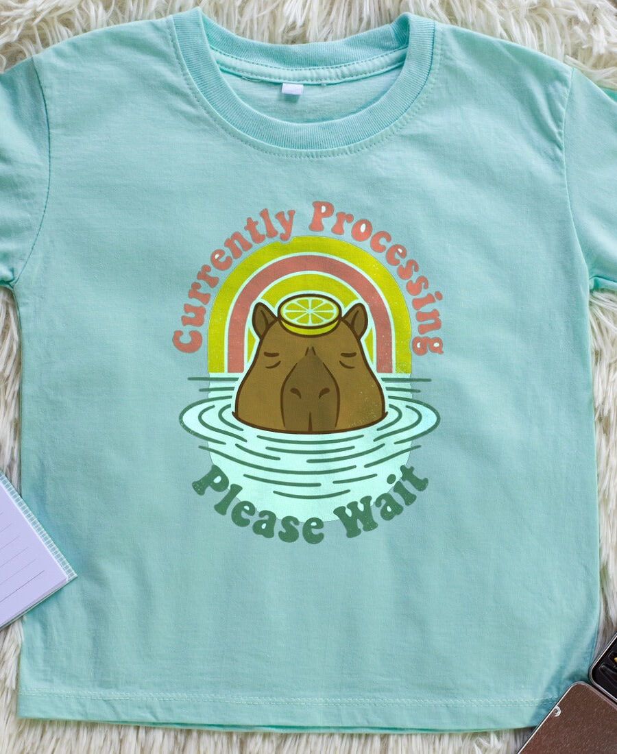 Currently Processing Yuzu Soak Tee Kids Tee — lifestyle photo
