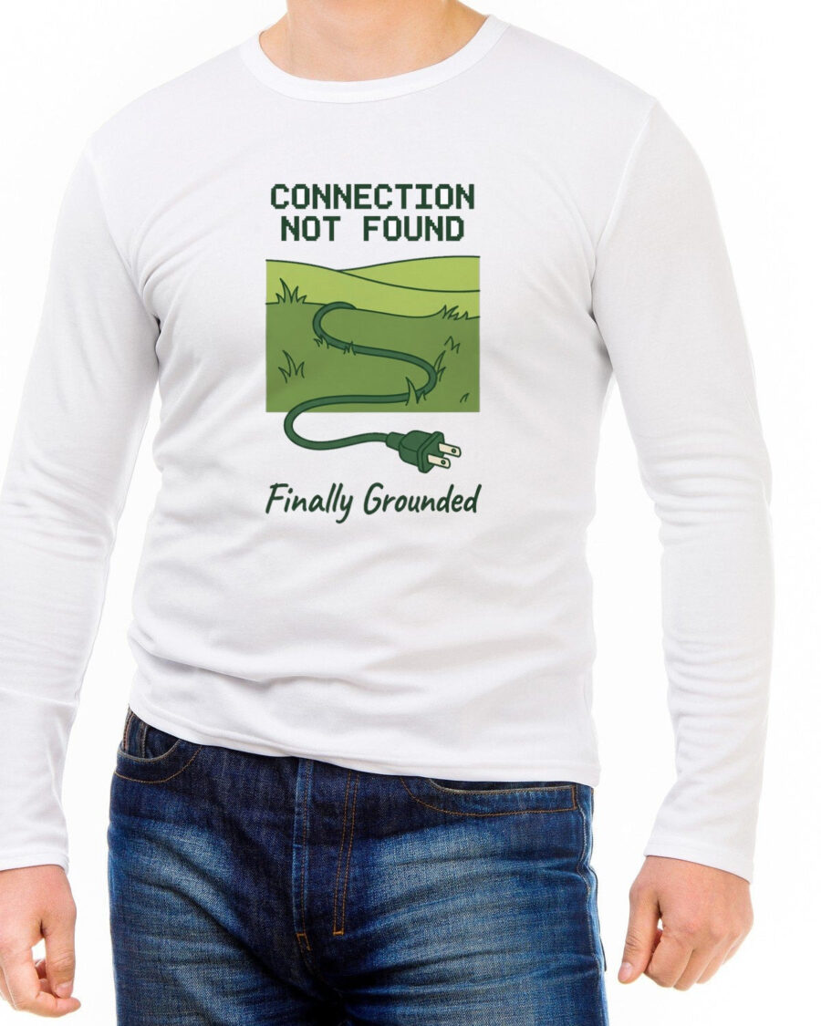 Connection Lost Grassy Hill Tee Long Sleeve — lifestyle photo