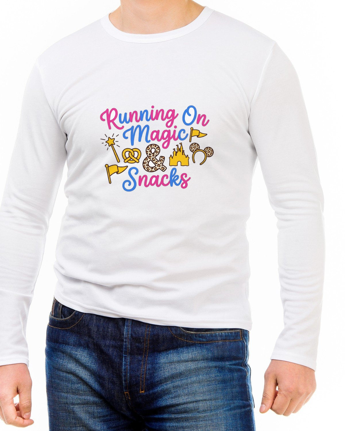 Running On Magic And Theme Park Snacks Long Sleeve — lifestyle photo