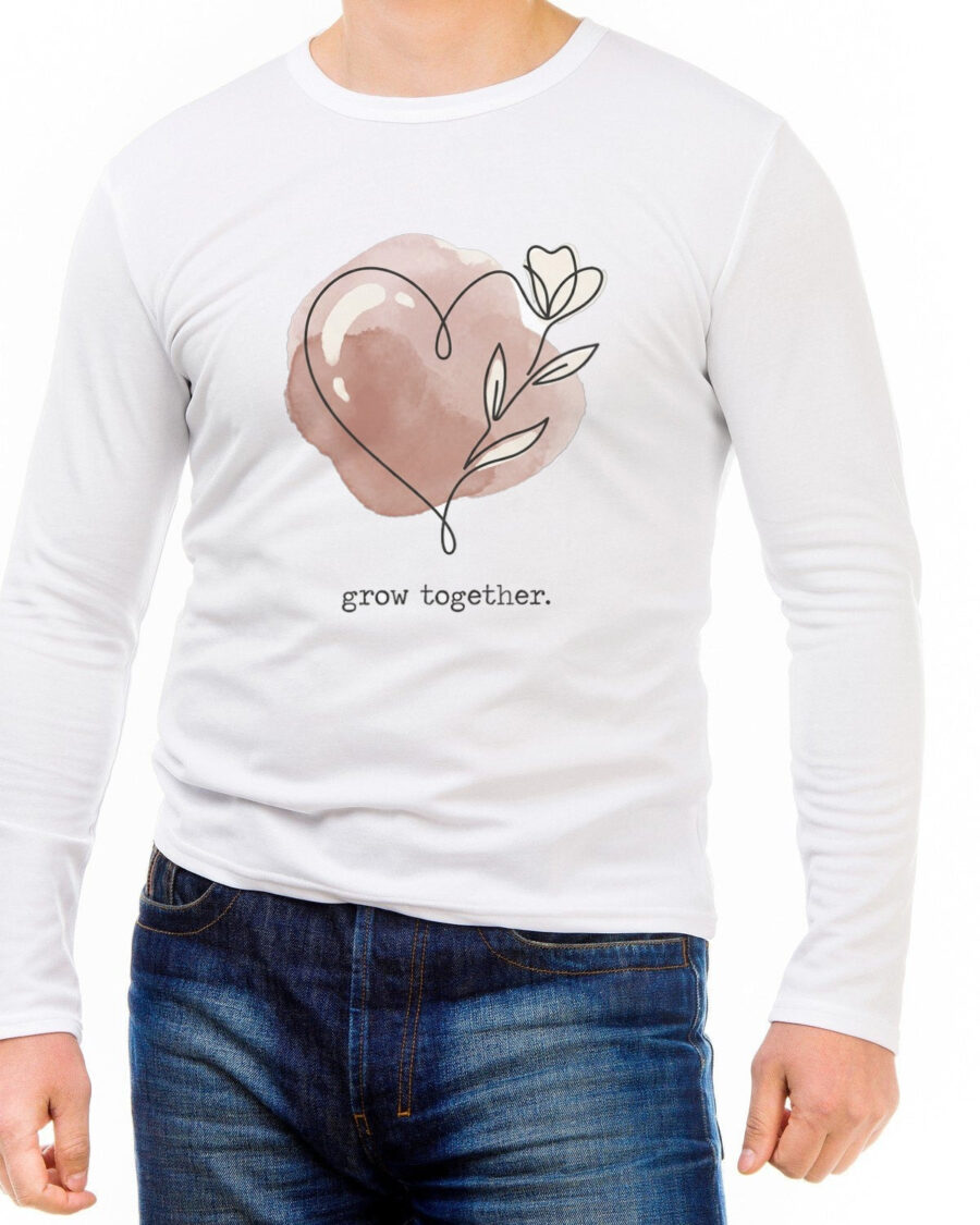 Bound By Bloom Continuous Line Art Long Sleeve — lifestyle photo