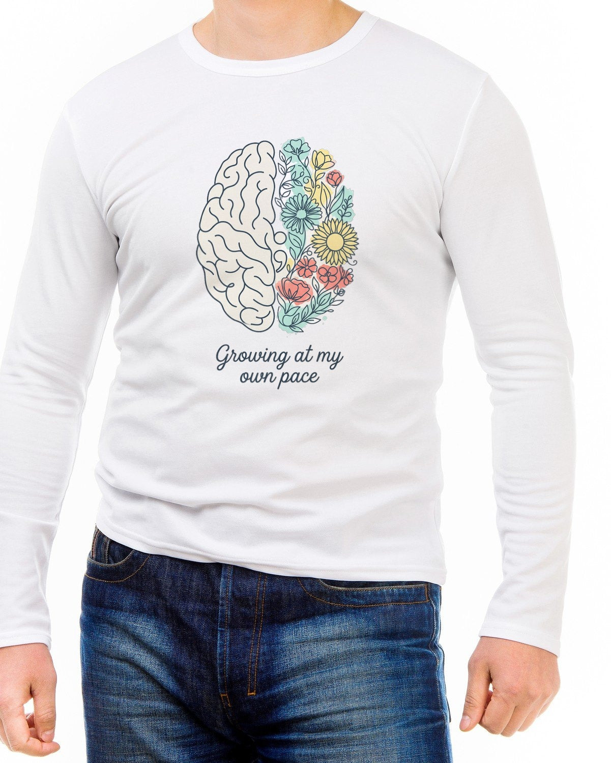 Blooming Minds Mental Growth Long Sleeve — lifestyle photo