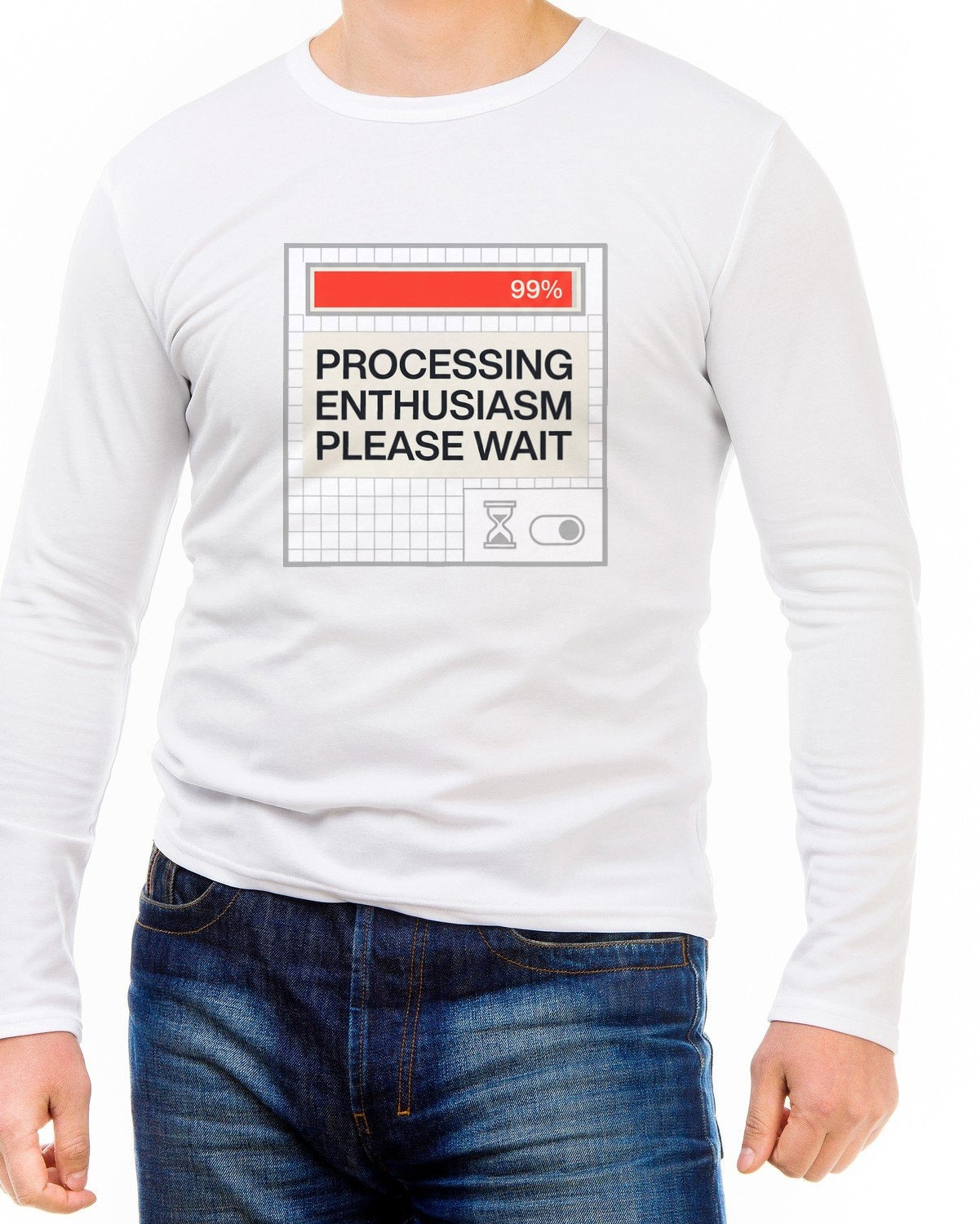 Processing Enthusiasm Loading Bar Long Sleeve — lifestyle photo