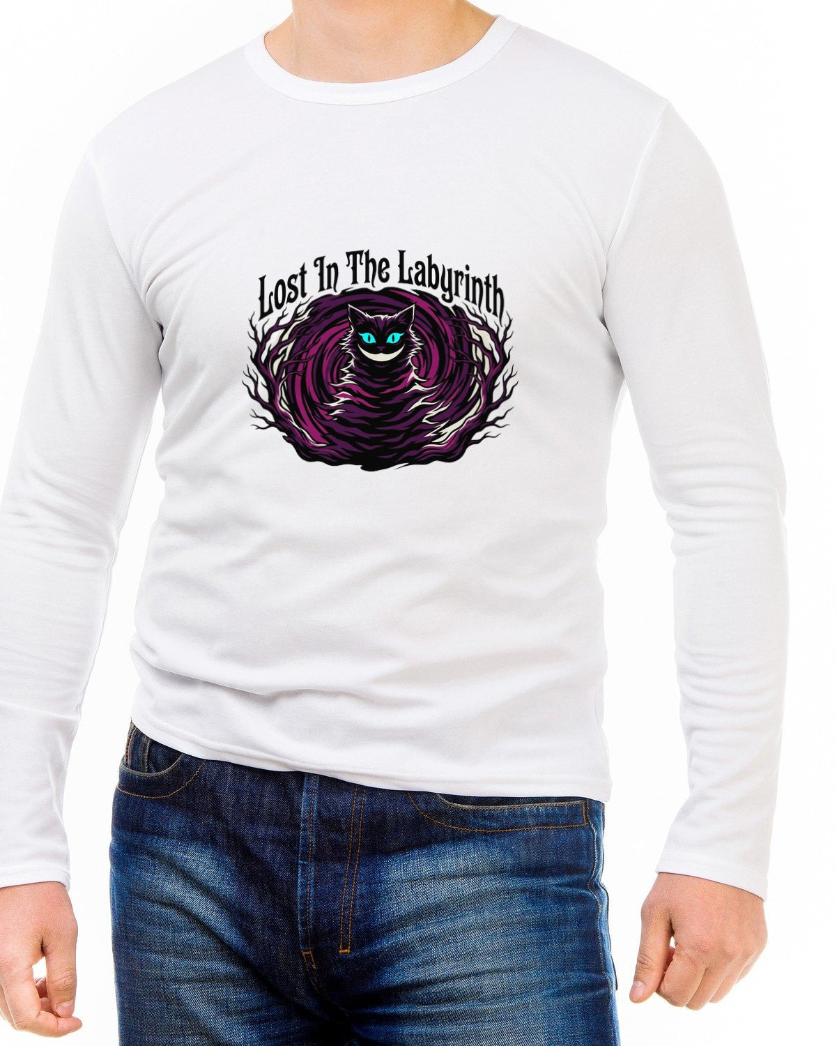 Fading Grin Of The Midnight Woods Long Sleeve — lifestyle photo