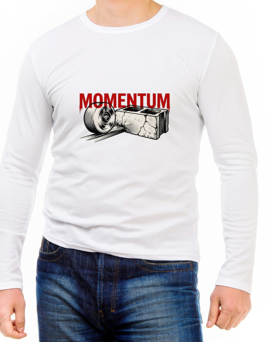 Shattered Concrete Gothic Sleeve Tee Long Sleeve — lifestyle photo