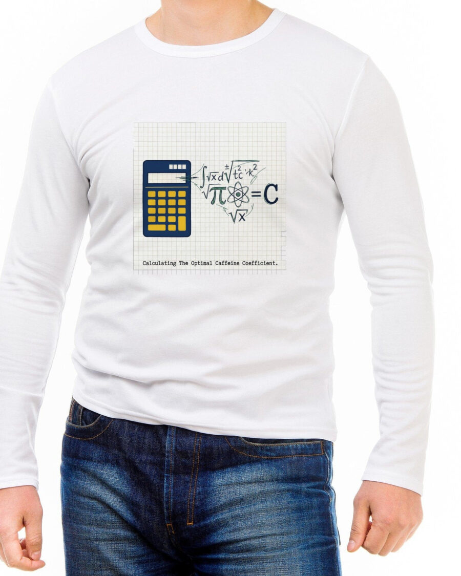 Optimal Caffeine Coefficient Long Sleeve — lifestyle photo