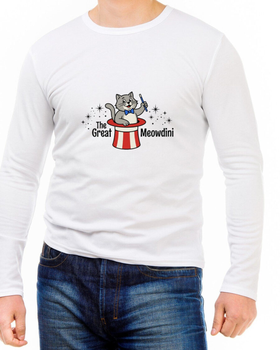 Feline Illusionist Storybook Magic Long Sleeve — lifestyle photo