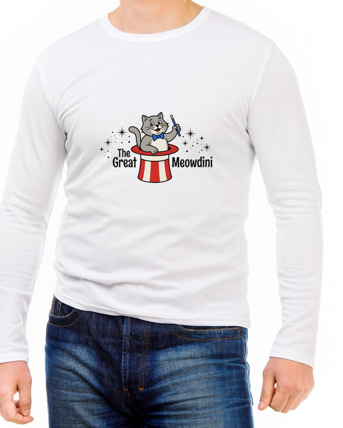 Feline Illusionist Storybook Magic Long Sleeve — lifestyle photo