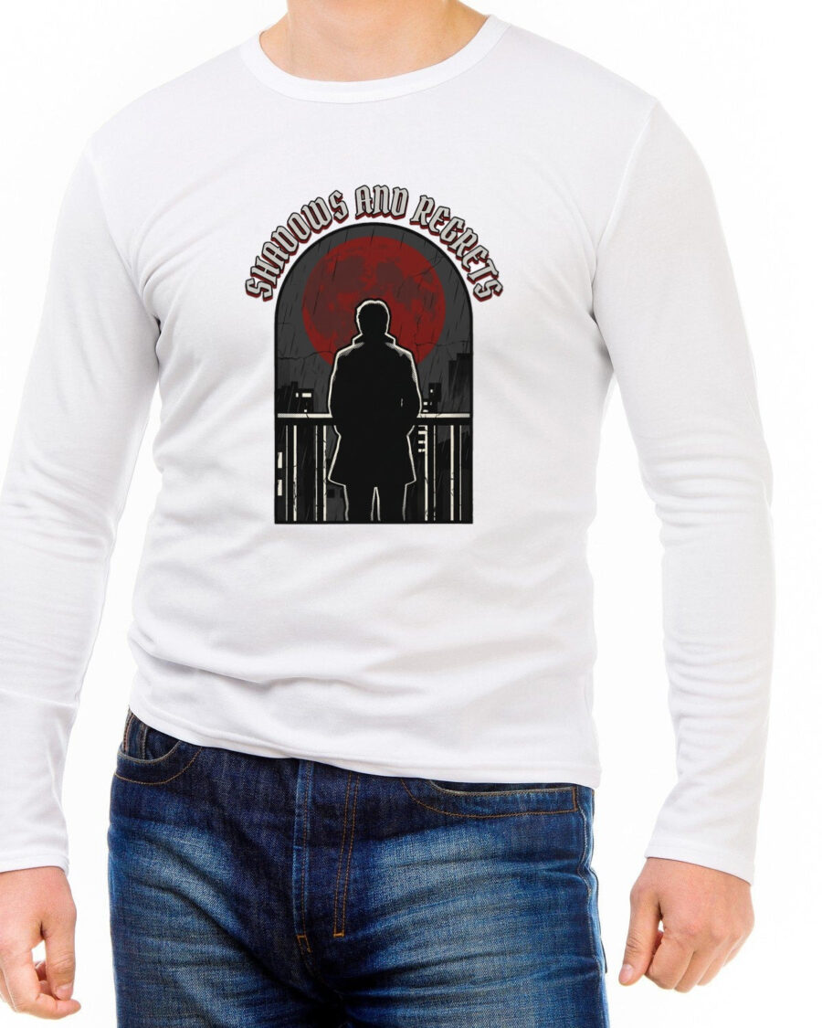 Shadows And Regrets Vintage Tour Tee Long Sleeve — lifestyle photo