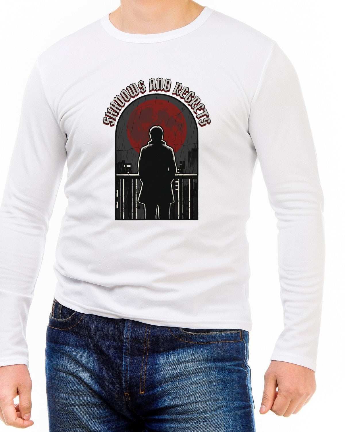 Shadows And Regrets Vintage Tour Tee Long Sleeve — lifestyle photo