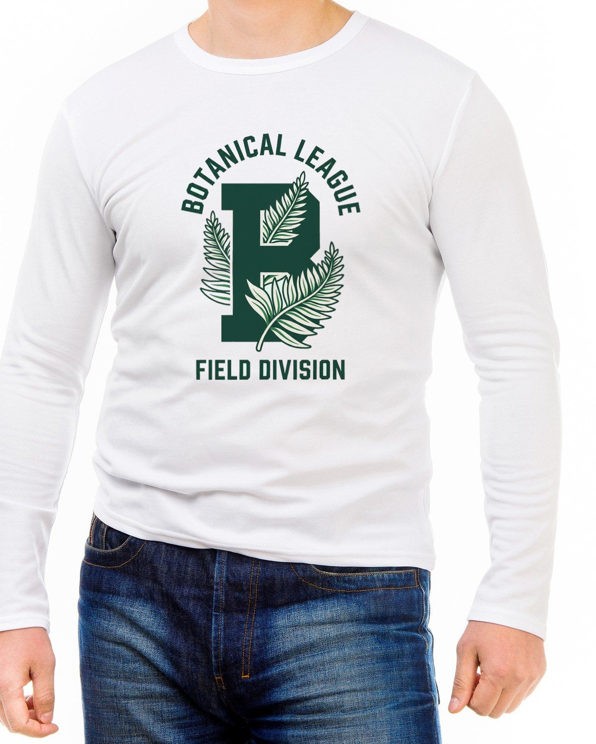 Botanical League Varsity Fern Tee Long Sleeve — lifestyle photo